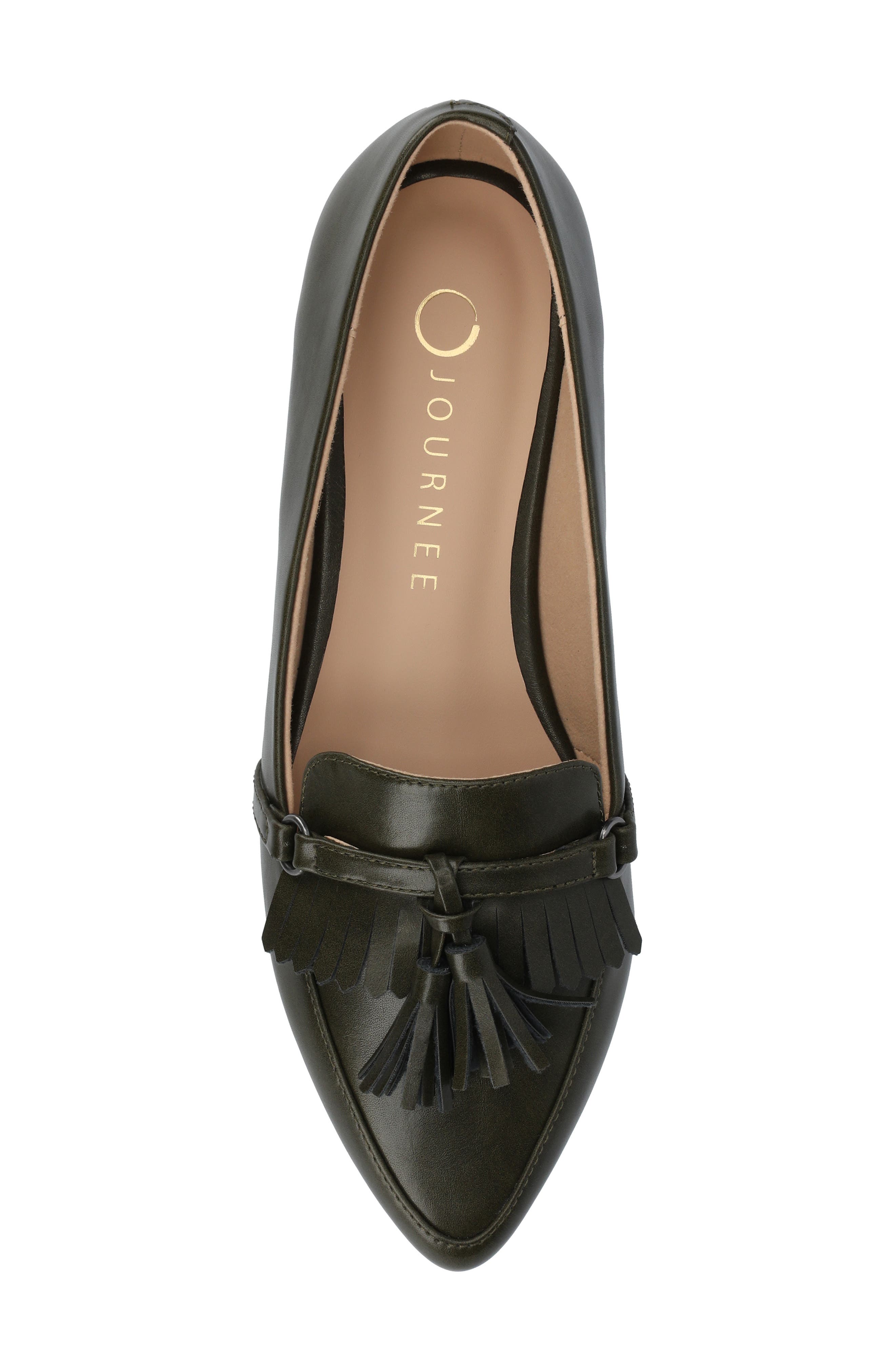 Jannah Tassel Loafer, Alternate, color, OLIVE