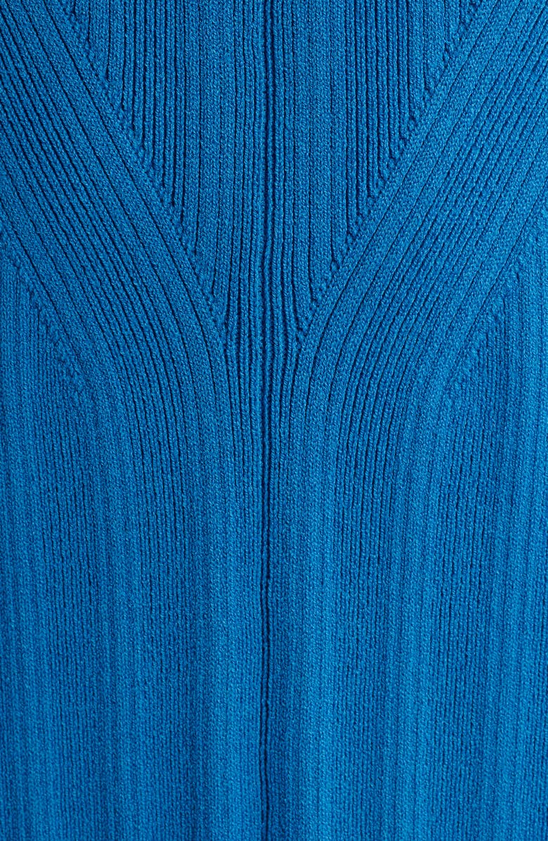 Elie Tahari The Lori Sleeveless Sweater Midi Dress, Alternate, color, Blue Palace