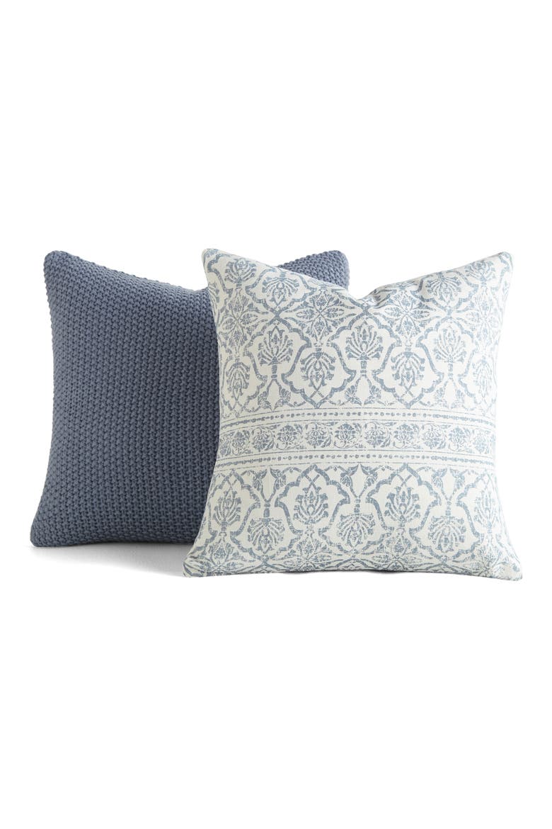 Assorted 2-Pack Accent Pillows, Main, color, STONE/ WHITE