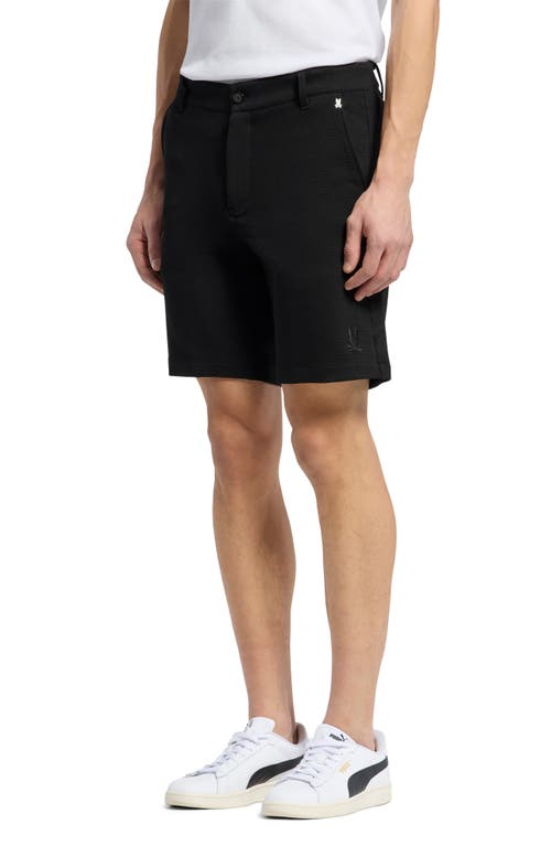 Psycho Bunny Shiro Knit Honeycomb Shorts In Black