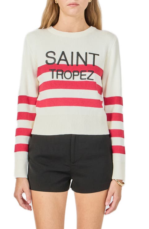 Saint Tropez Stripe Ribbed Sweater