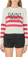 Endless Rose Saint Tropez Stripe Ribbed Sweater
