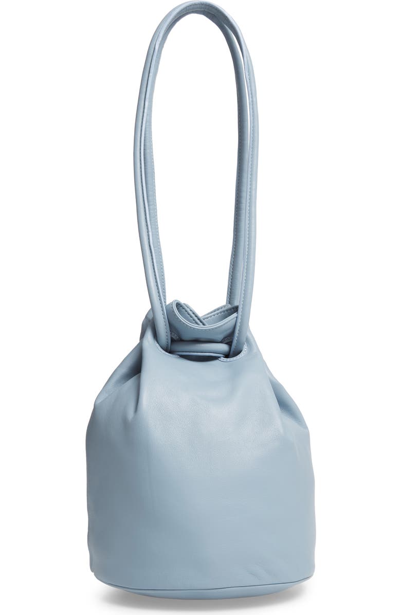 Mansur Gavriel Lambskin Leather Drawstring Pouch, Alternate, color,