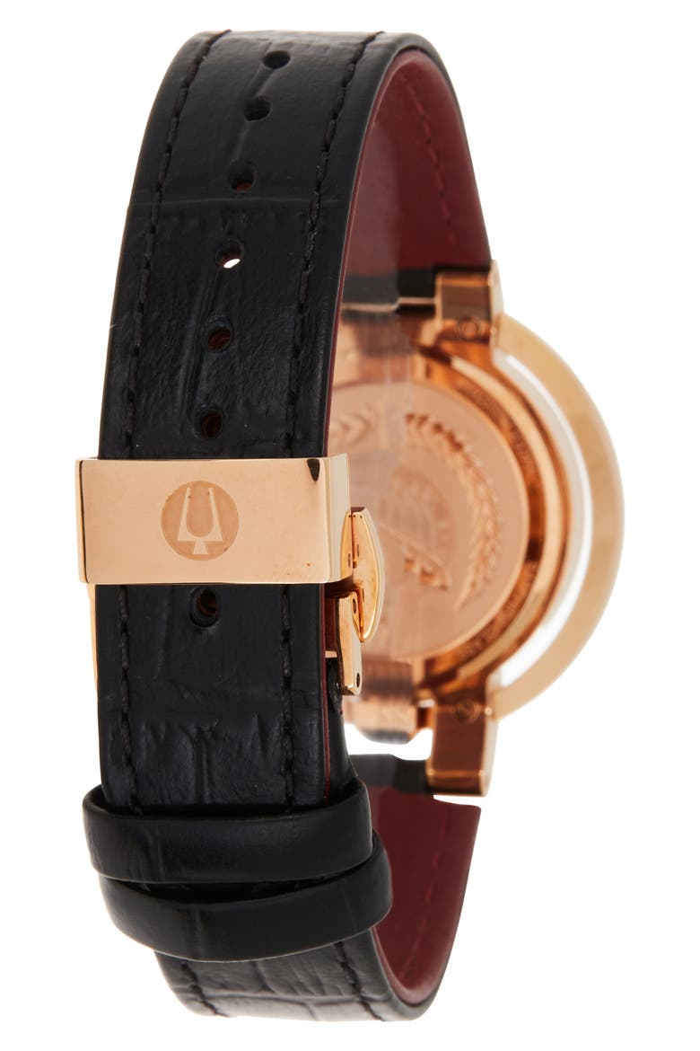Diamond Dial Bracelet Watch, 35mm - 0.0085 ctw, Alternate, color, BLACK