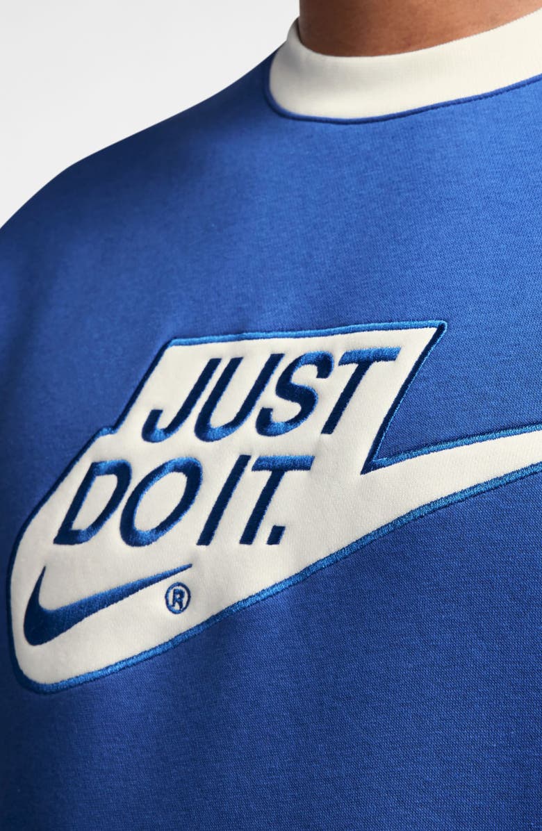 Nike Sportswear Club Fleece Crewneck Sweatshirt, Alternate, color, Game Royal/ Sail