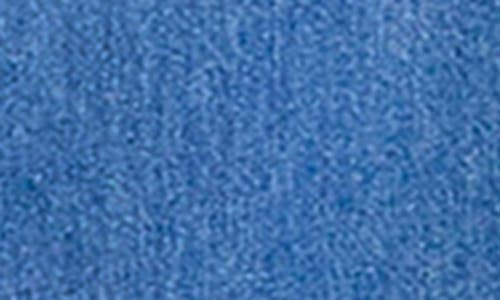 Wash Lab Denim Blossom Puff Sleeve Denim Dress In Blue
