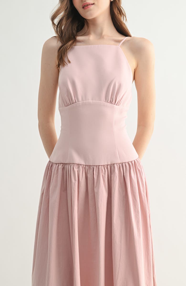Drop Waist Midi Dress