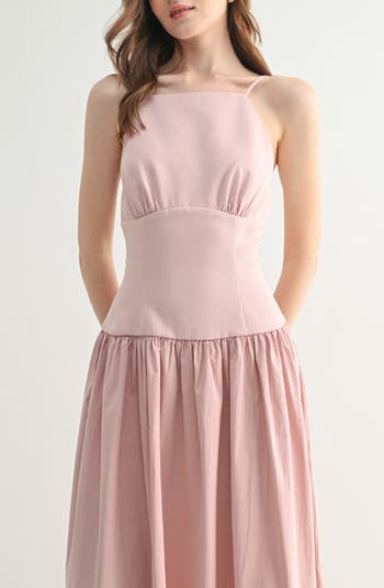 Drop Waist Midi Dress