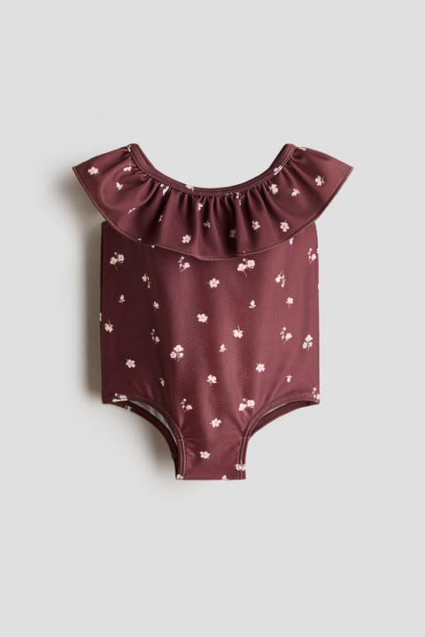Frill-trimmed Swimsuit
