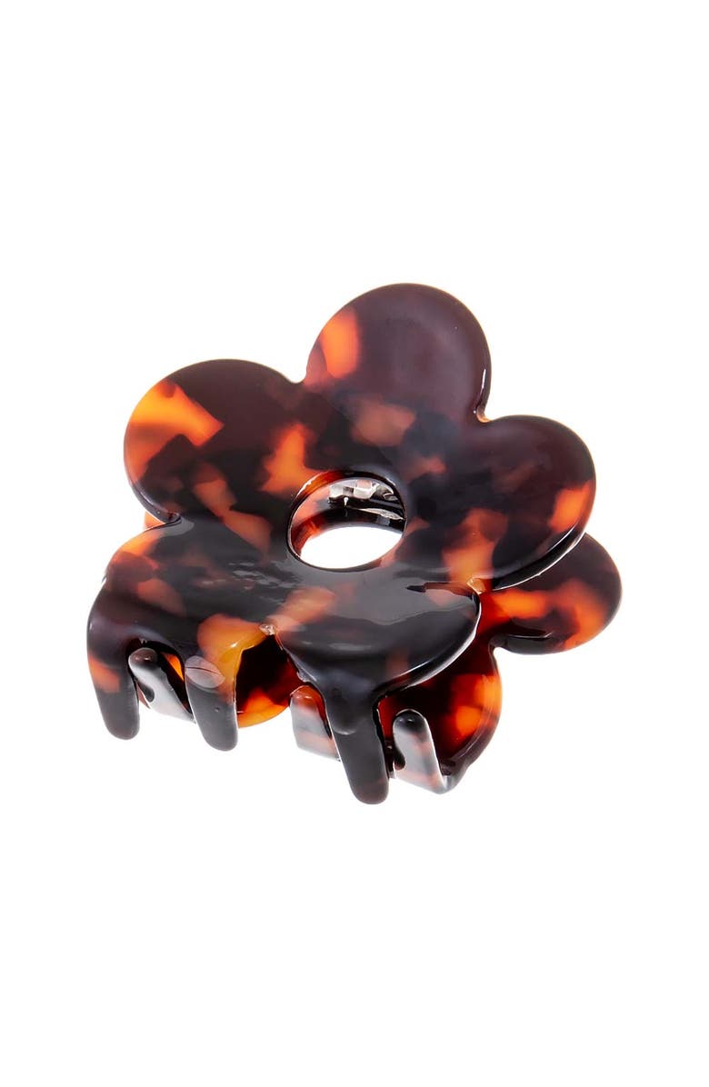 BY ADINA EDEN Small Flower Hair Claw Clip, Alternate, color, Dark Tortoise