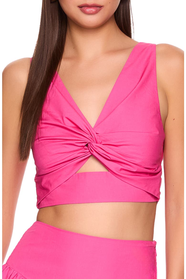 Twist Front Back Tie Cotton Poplin Top, Main, color, BOOM