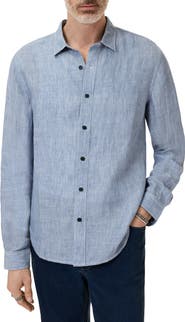 John Varvatos Ben Linen Button-Up Shirt