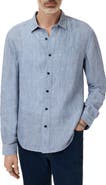 John Varvatos Ben Linen Button-Up Shirt