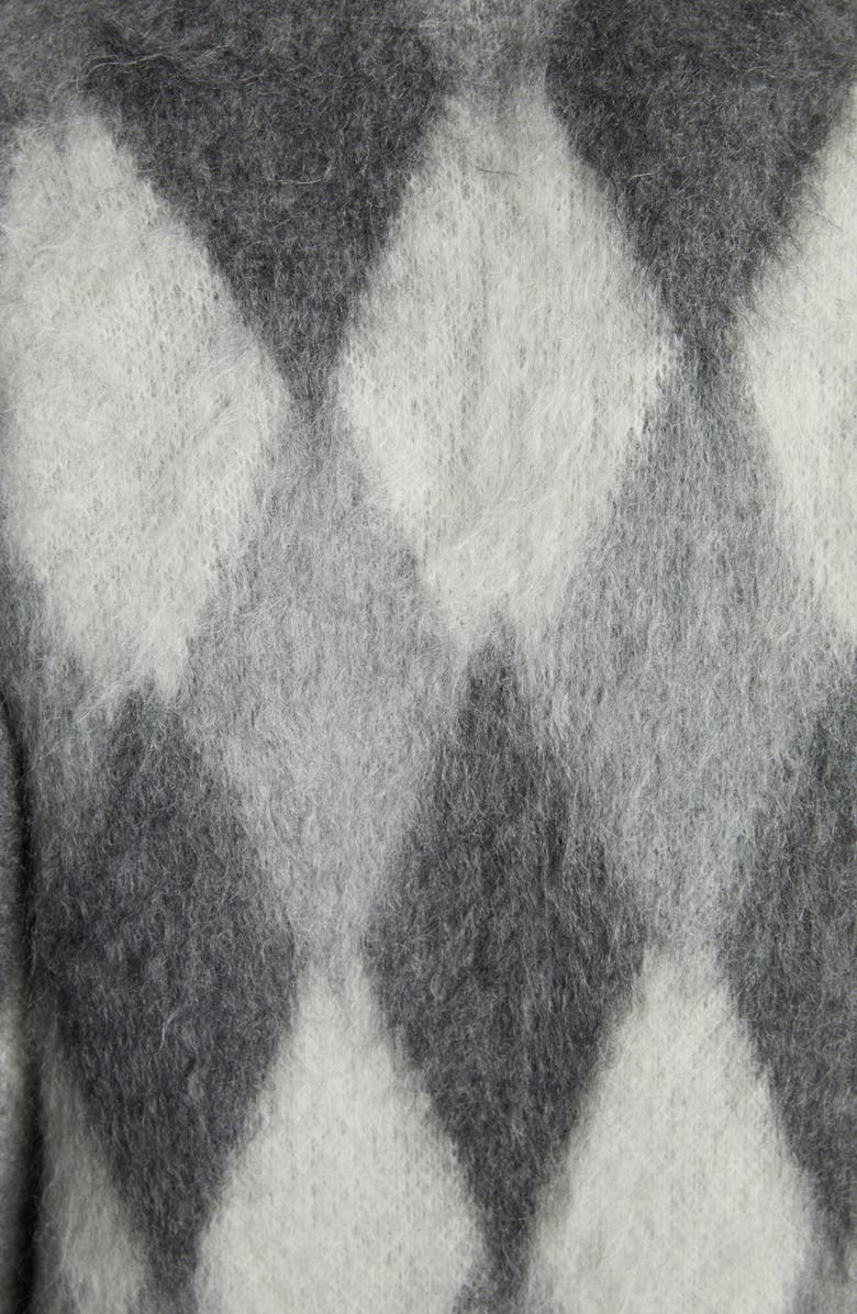 Moncler Argyle Mohair Blend Cardigan, Alternate, color, 
