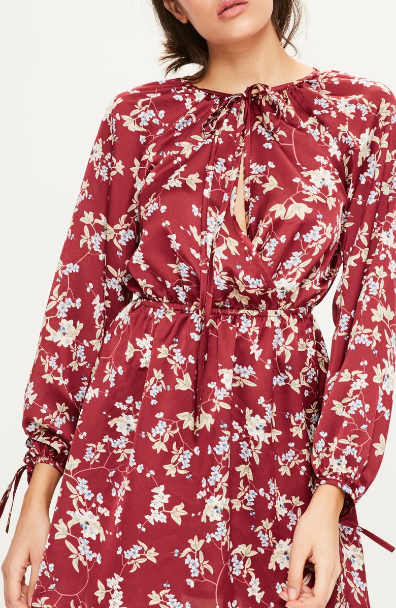 Missguided Wrap Dress, Alternate, color, 