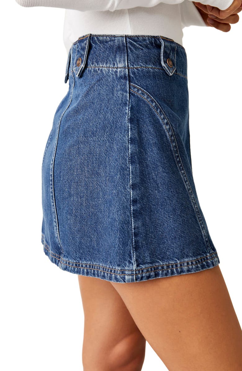 Free People We the Free Runaway Denim Miniskirt, Alternate, color, 
