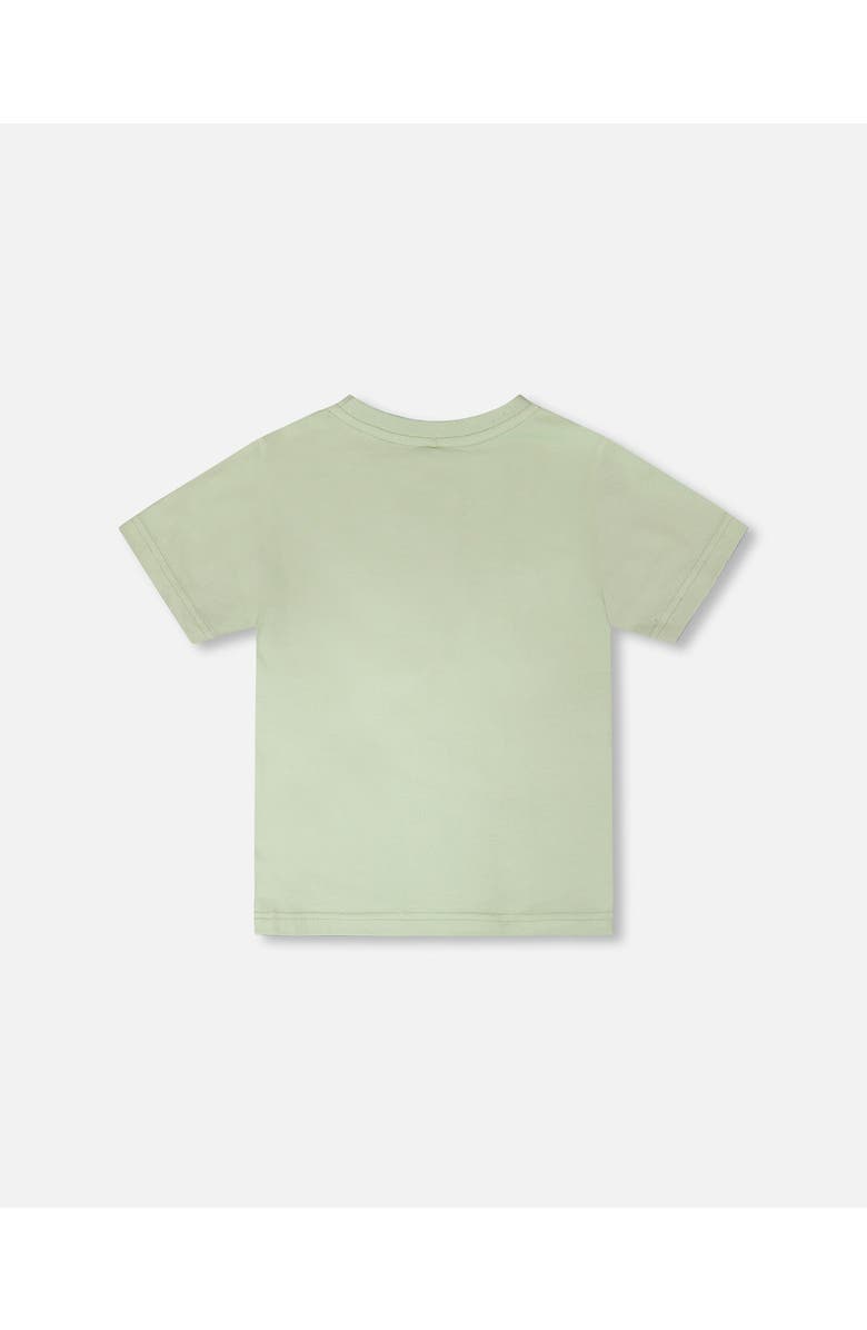 Deux par Deux Organic Cotton Jersey Mountain T-Shirt, Alternate, color, Sage