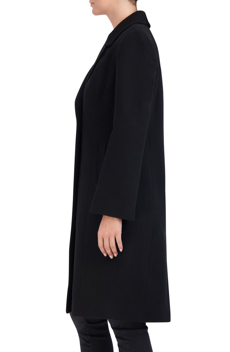 Cole Haan Asymmetric Button Wool Blend Coat, Alternate, color,
