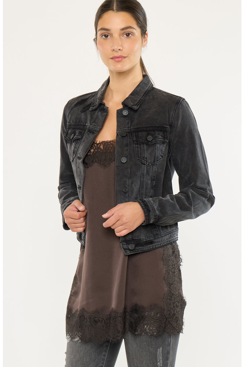 Henney Classic Trucker Jacket, Alternate, color, Dark Gray