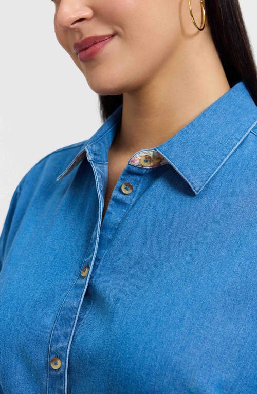 Foxcroft Margie Denim Button-up Shirt