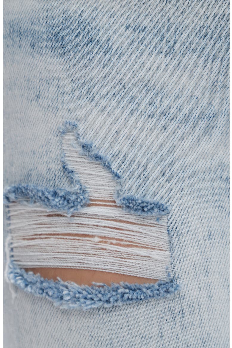 Kelly Ripped Mid Rise Crop Skinny Jeans, Alternate, color, LIGHT BLUE