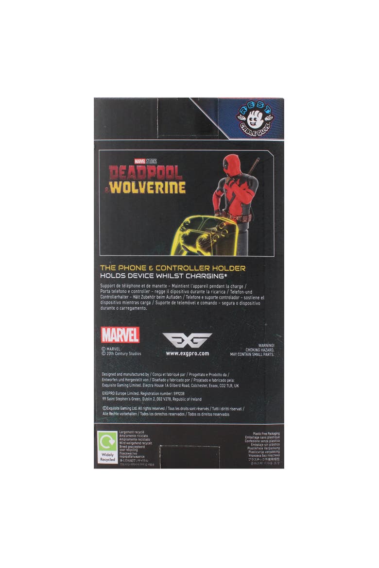 Marvel Deadpool 3 R.E.S.T Controller & Phone Holder, Alternate, color, Multicolored