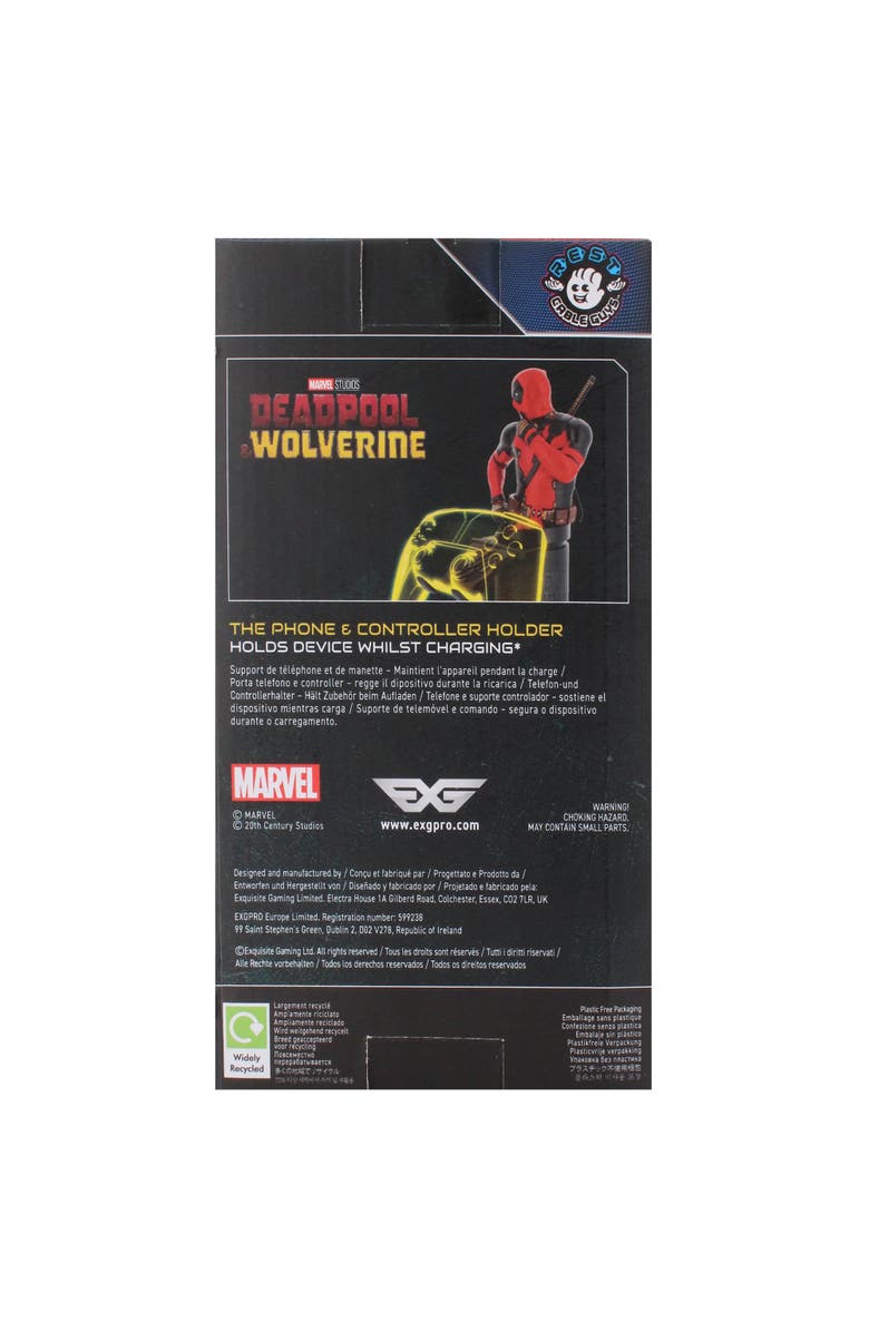 Exquisite Gaming Marvel Deadpool 3 R.E.S.T Controller & Phone Holder, Alternate, color, Multicolored