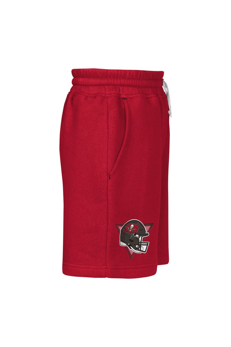 Youth Outerstuff  Red Tampa Bay Buccaneers Audible Fleece Shorts, Alternate, color, Red