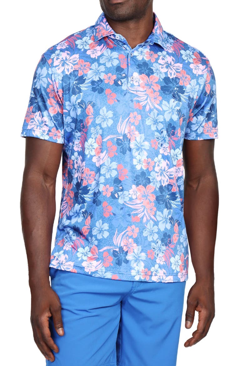 Hibiscus Print Print Performance Polo (Men) | Nordstromrack