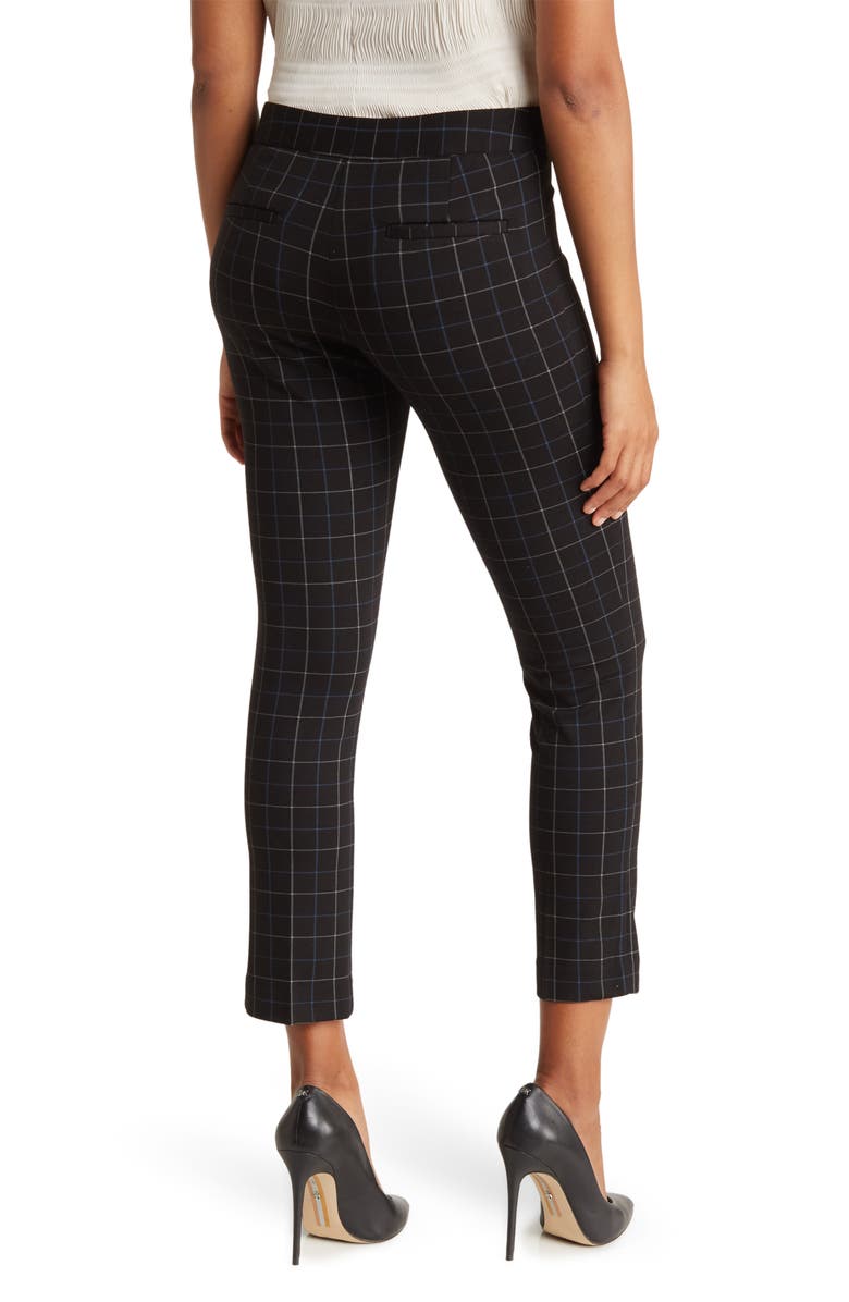 Amanda & Chelsea Amanda Windowpane Ponte Pants, Alternate, color, 