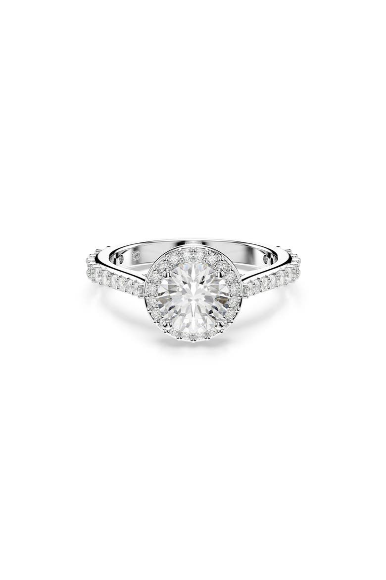 Una Ring, Alternate, color, WHITE/ SILVER