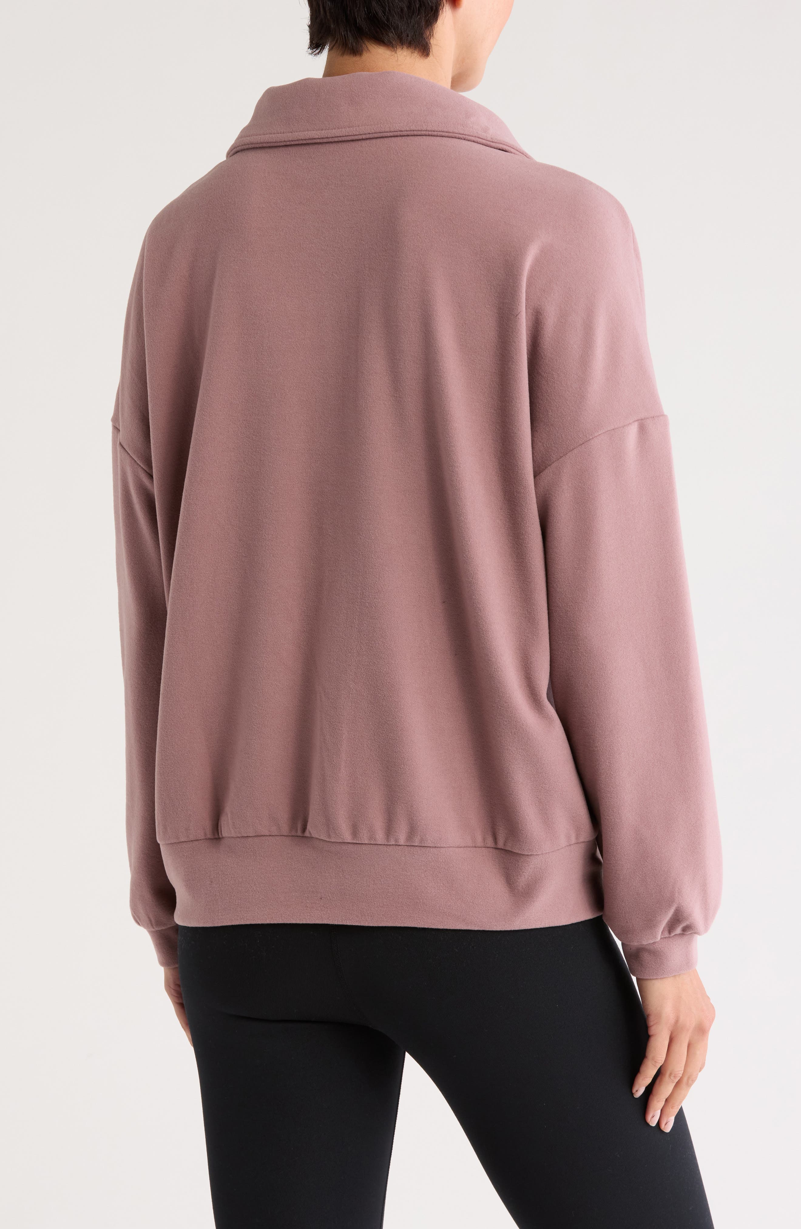Zella Cozy Half Zip Pullover Sweatshirt (Women) | Nordstromrack