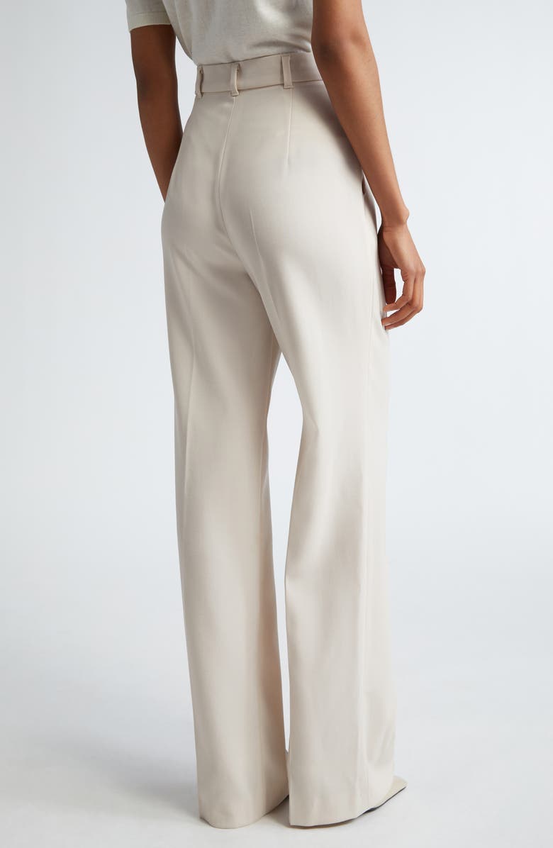 Max Mara Studio Quasar Virgin Wool Gabardine Wide Leg Pants, Alternate, color,