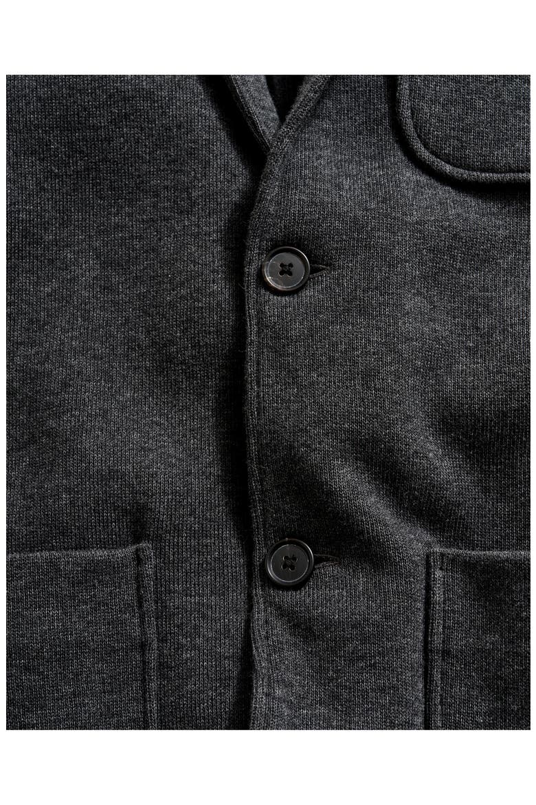 Heathered Knit Sport Coat, Alternate, color, CHARCOAL HEATHER