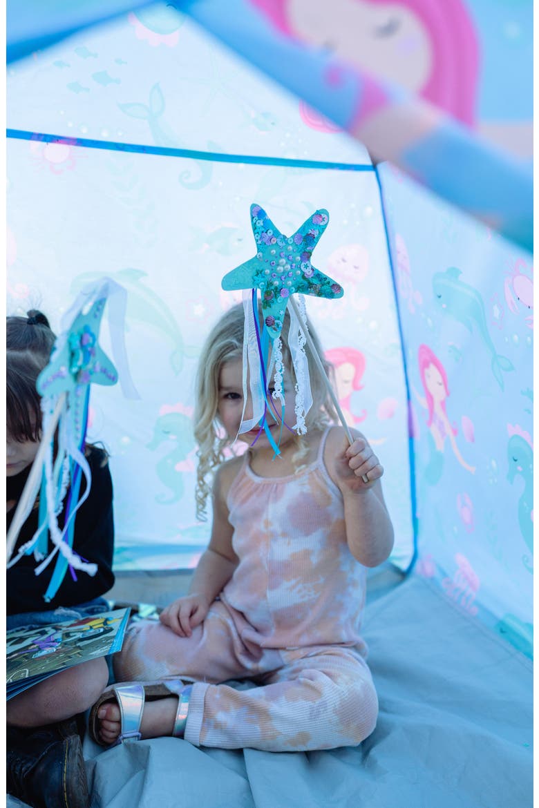 Mermaid & Friends Play Tent, Alternate, color, BLUE