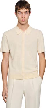 SANDRO Openwork shirt