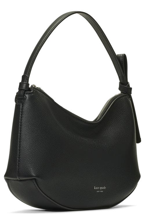 Kate Spade New York Loop Pebble Leather Shoulder Bag In Black