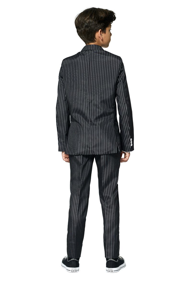 Suitmeister Two-Piece Suit with Tie, Alternate, color, BLACK