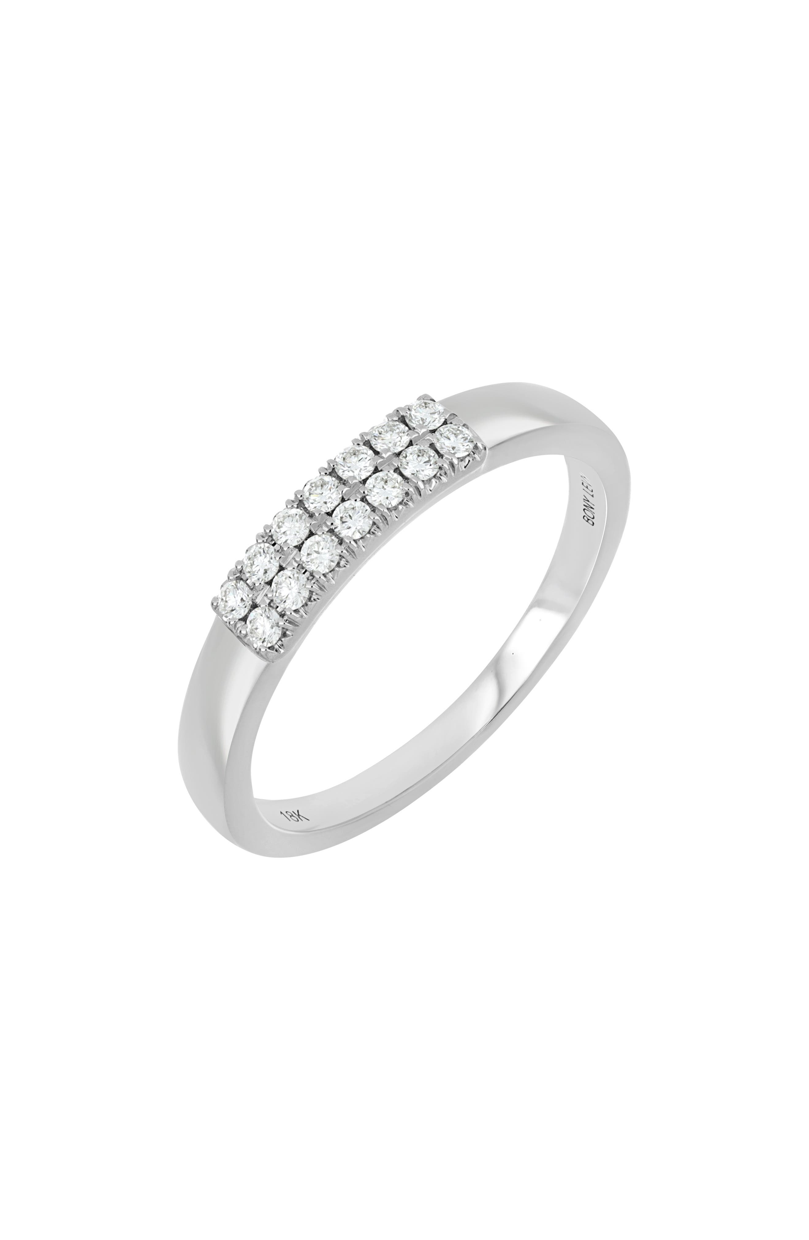 Bony Levy Double Row Diamond Ring