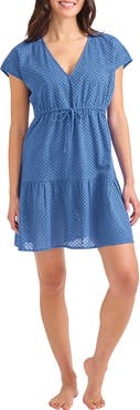 Tommy Bahama Eyelet Cove Organic Cotton Cover-Up Dress