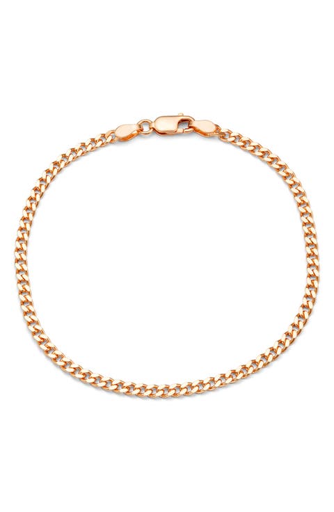 Sterling Silver Curb Chain Bracelet
