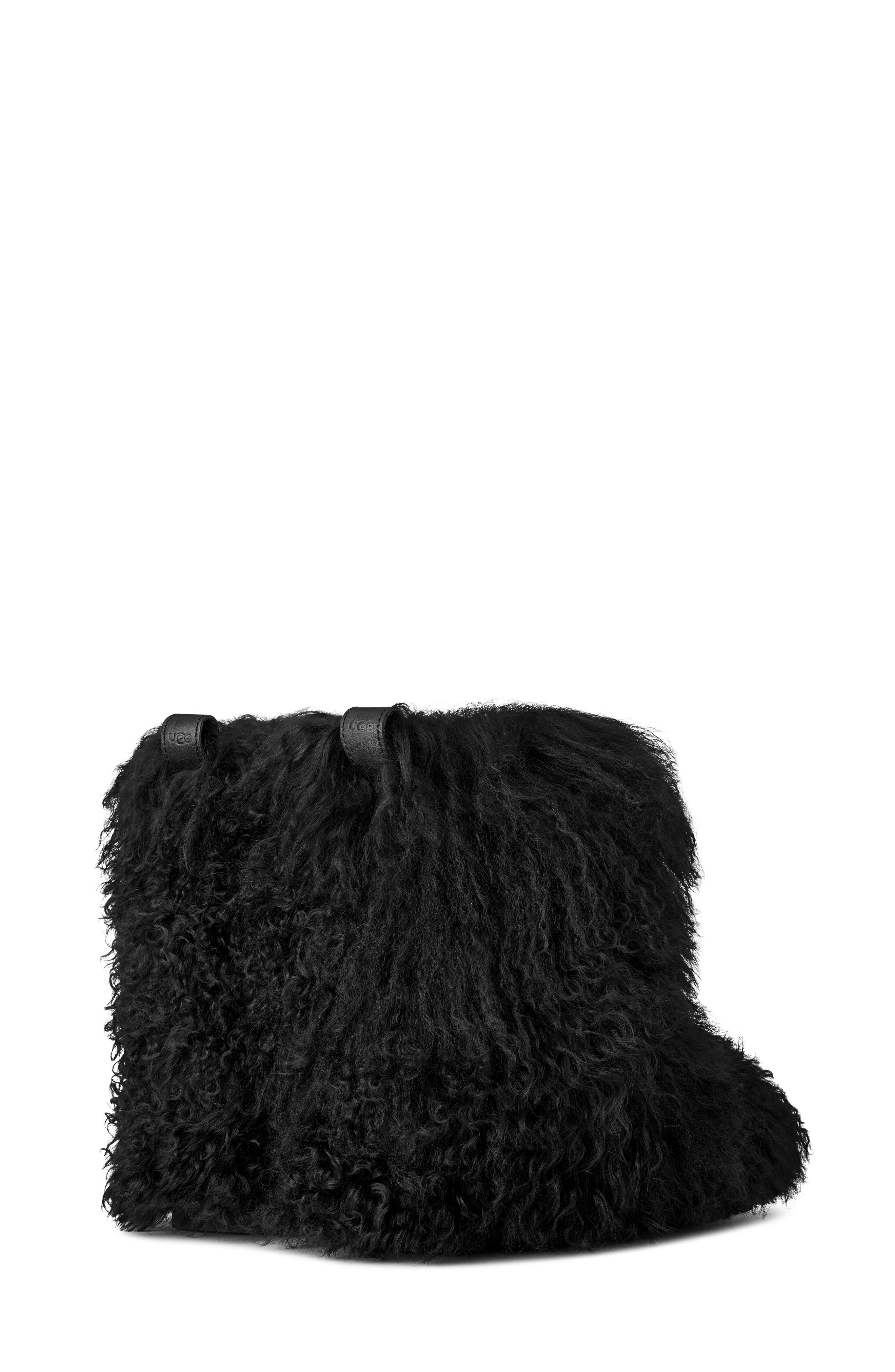UGG<sup>®</sup> Classic Short Fluff Momma Genuine Shearling Bootie, Alternate, color, 