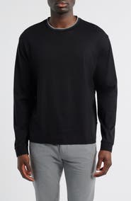 BOSS Talley Cotton Crewneck Top