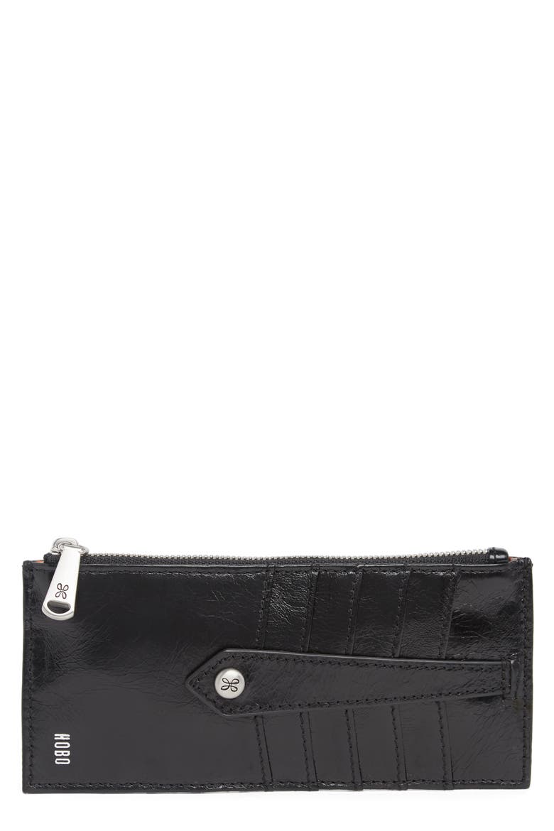 Linn Leather Wallet, Main, color, BLACK