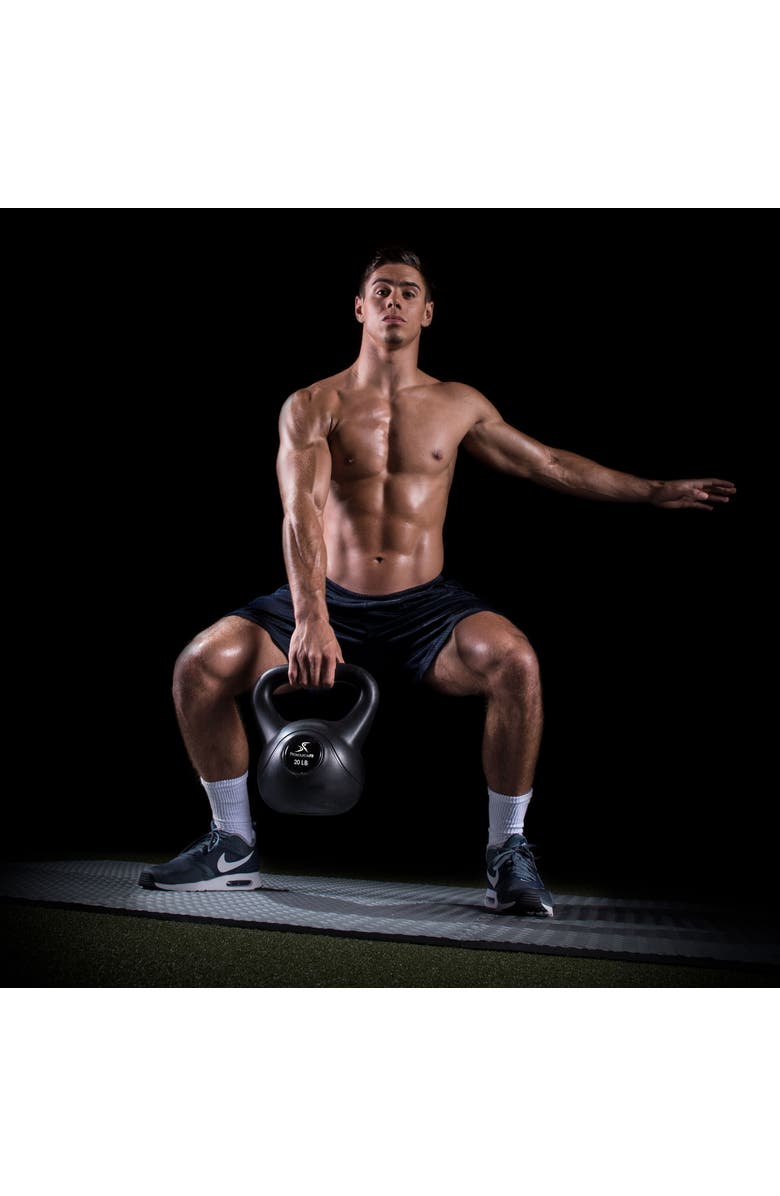 ProsourceFit Vinyl Kettlebell, Alternate, color, 30 Lb