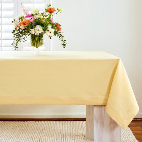 Linen Tablecloth for Dining Table, Holiday and Everyday Table Decor - Fete