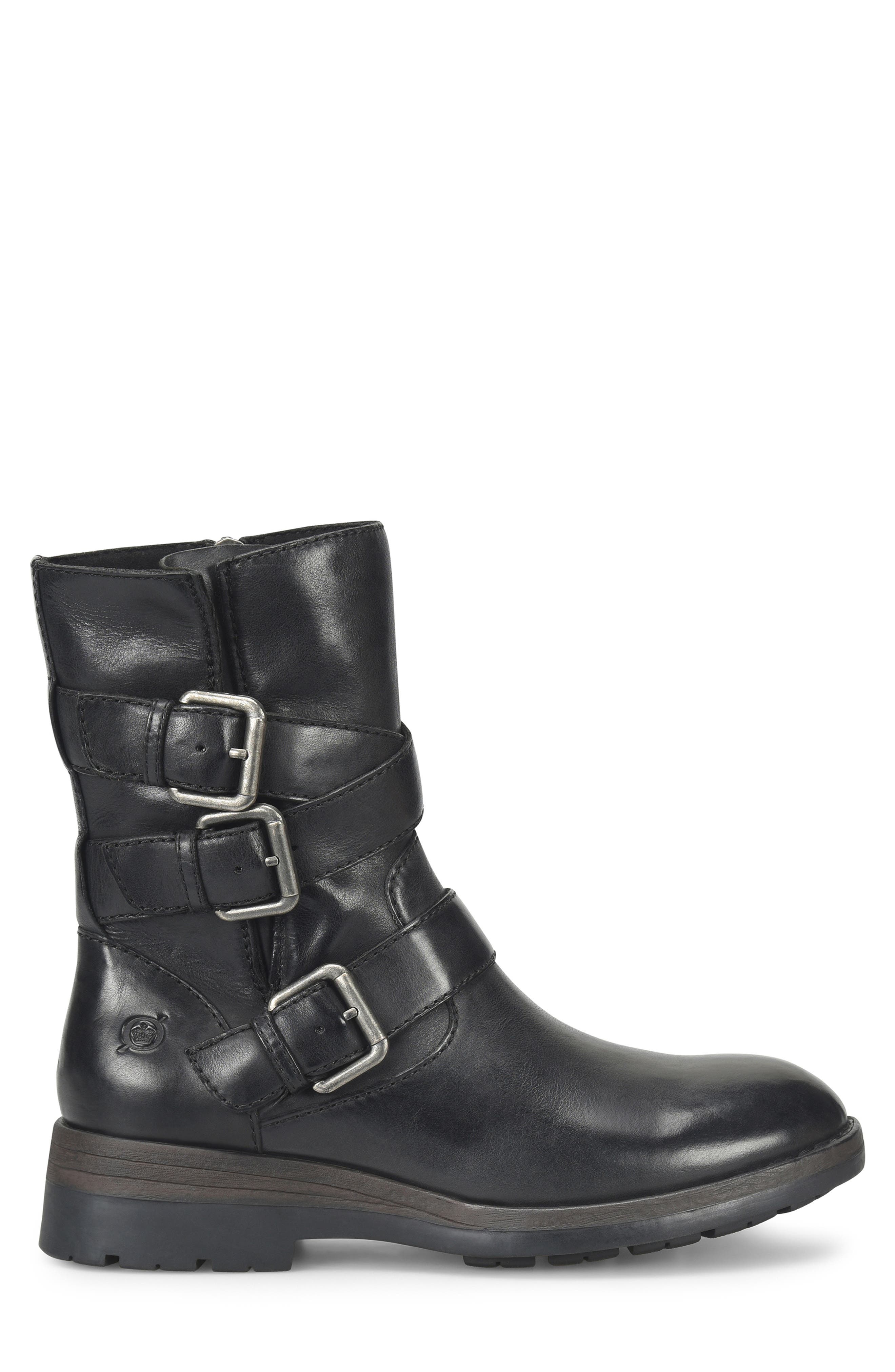 Børn Mayne Bootie, Alternate, color, Black Leather