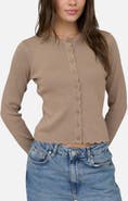 Blu Pepper Scallop Trim Cardigan