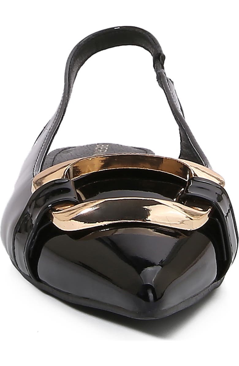 BERNESS Caeli Buckle Slingback Flat, Alternate, color, Black