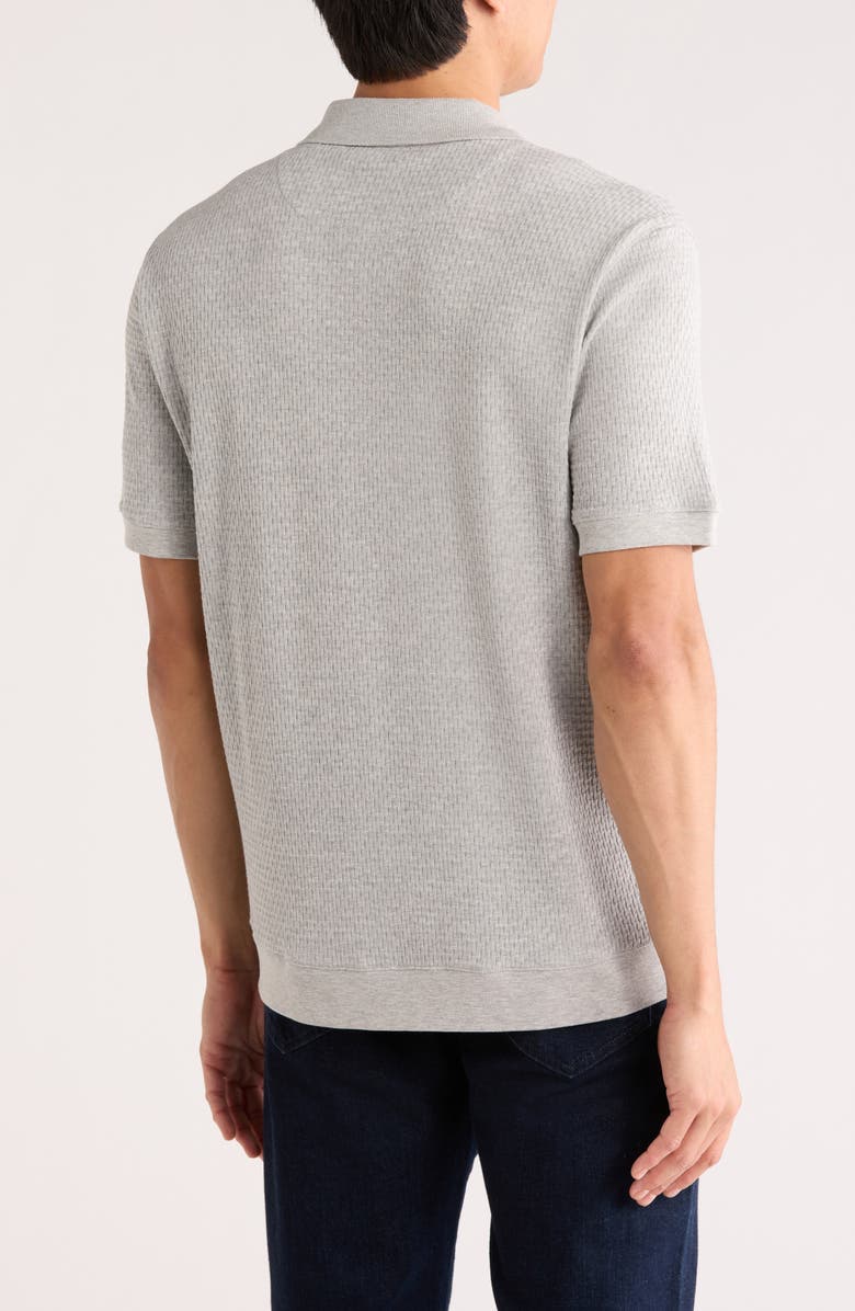Ted Baker London Connyr Short Sleeve Polo, Alternate, color, Light Pastel Grey